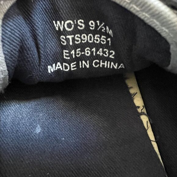 Sperry Top-Sider Sneakers Size 9.5M Seacoast Canvas Gray Leather Laces Slip On - Picture 11 of 12